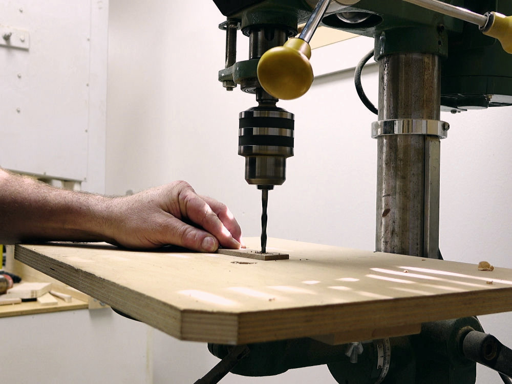 drilling with the drill press